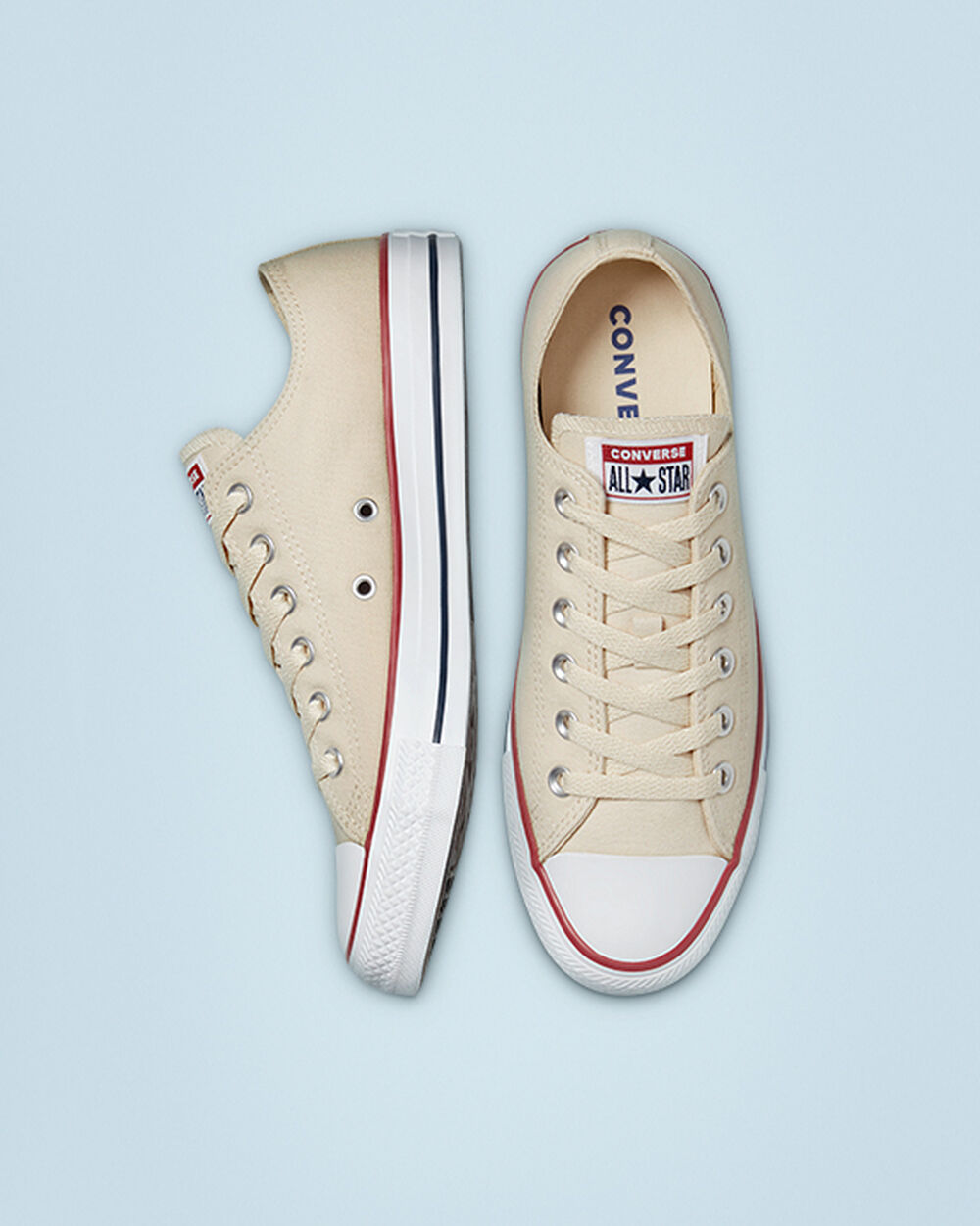 Zapatillas Converse Chuck Taylor All Star Mujer Beige Blancas | Uruguay-84092