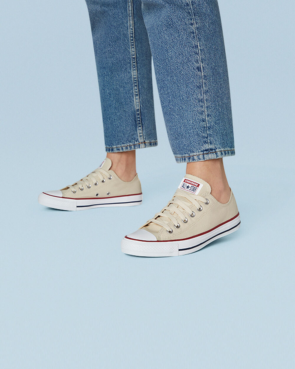 Zapatillas Converse Chuck Taylor All Star Mujer Beige Blancas | Uruguay-84092