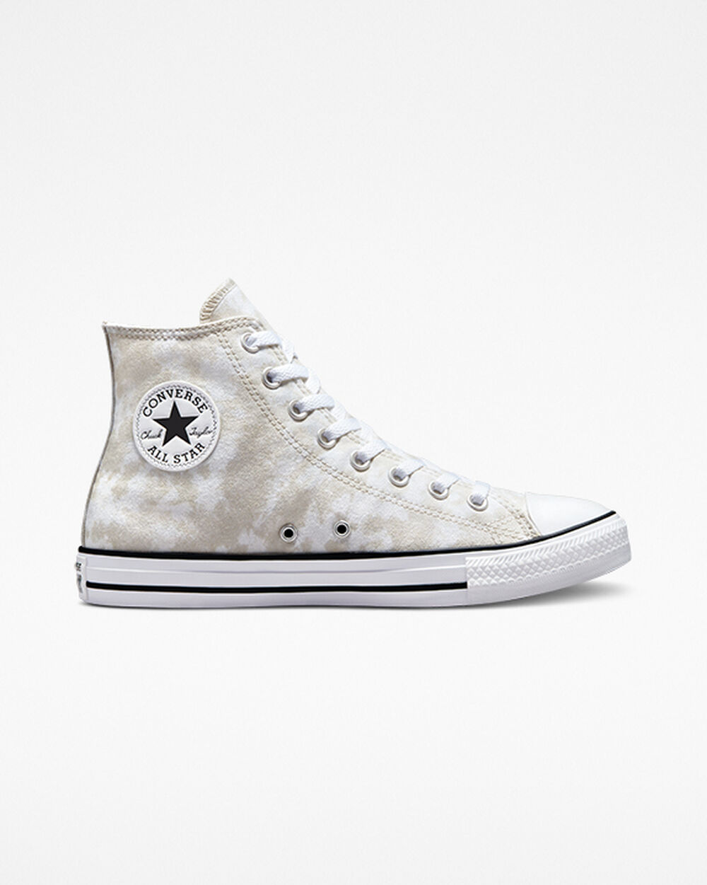 Zapatillas Converse Chuck Taylor All Star Mujer Beige Blancas Negras | Uruguay-98724