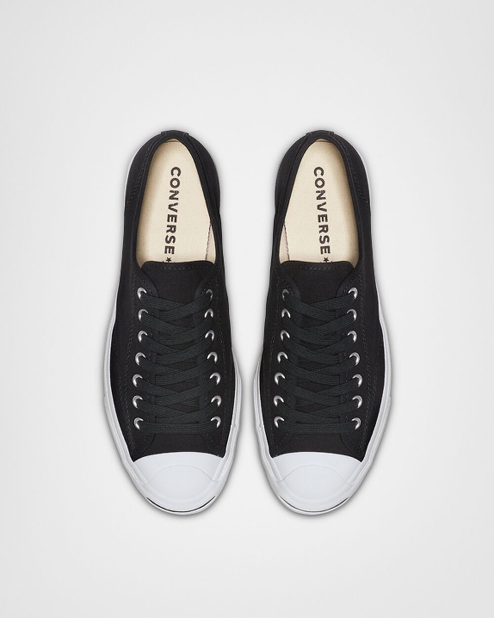 Zapatillas Converse Jack Purcell Hombre Negras Blancas Negras | Uruguay-90614