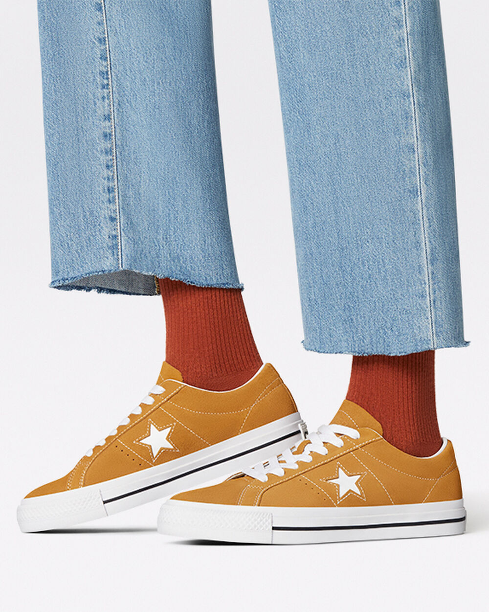 Zapatillas Converse One Star Hombre Marrones Blancas | Uruguay-18467