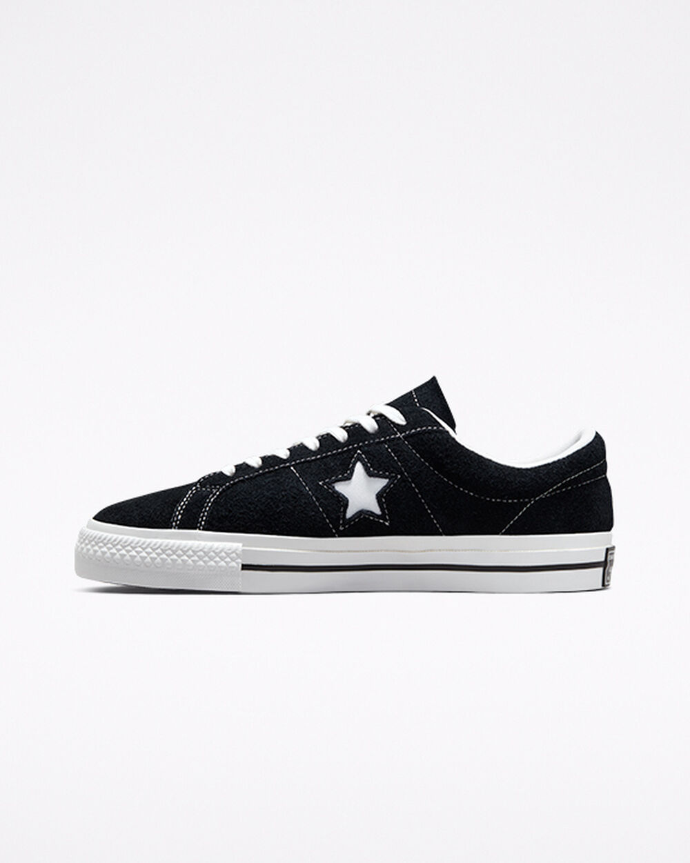 Zapatillas Converse One Star Hombre Negras Blancas | Uruguay-13872